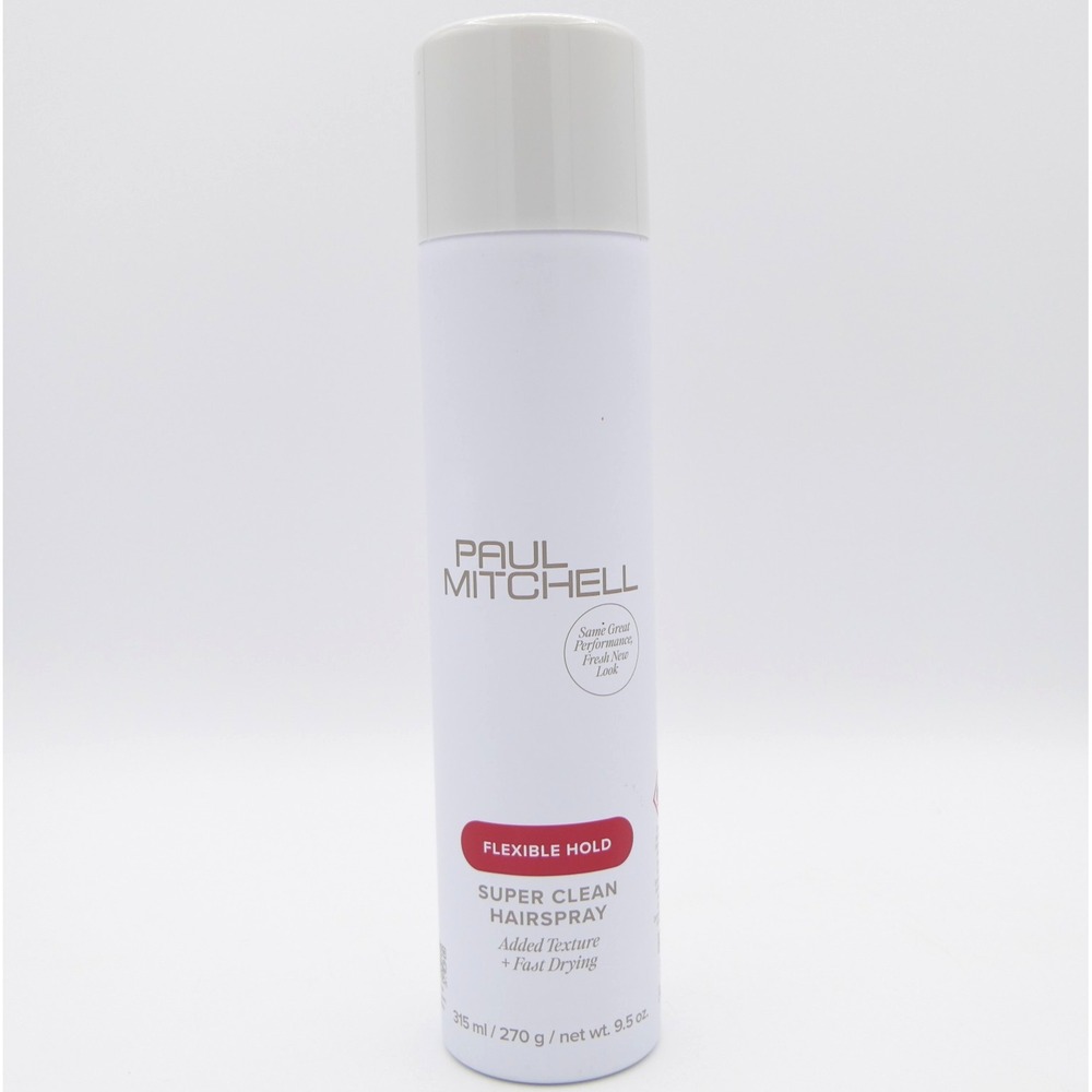 Paul Mitchell Flexible Hold Super Clean Hairspray 9.5oz Added Texture + Fast Dry